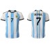 Billige Argentina Rodrigo de Paul #7 Hjemmetrøye VM 2022 Kortermet